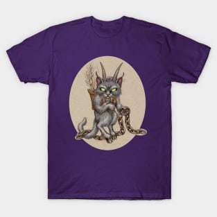 Krampus Kitty (with chains) T-Shirt